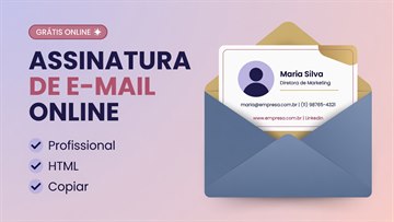 Gerador de assinatura de e-mail grátis profissional