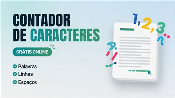 Contador de caracteres, palavras e linhas online