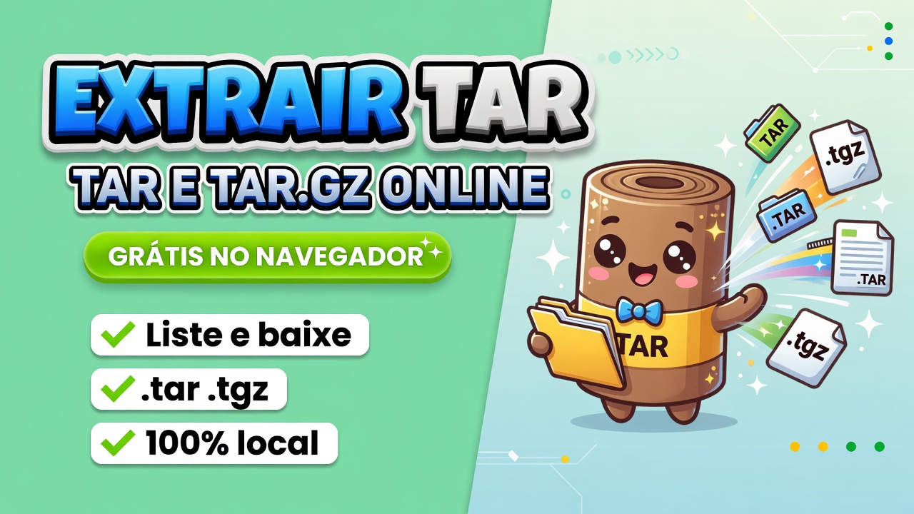 Extrair TAR online grátis - abrir .tar e .tar.gz