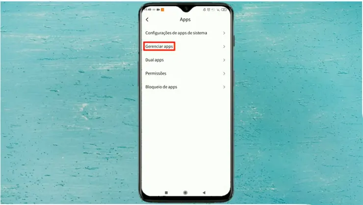 PASSO 3: Gerenciar App