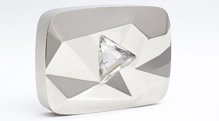 Placa de Diamante do Youtube