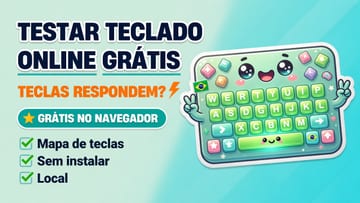 Testar Teclado Online Grátis - Teclas no Navegador